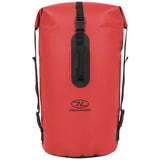 45l red highlander troon bag roll top front