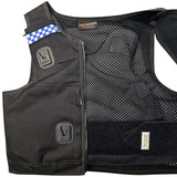 black cooneen female stab vest bulletproof overt body armour velcro waist