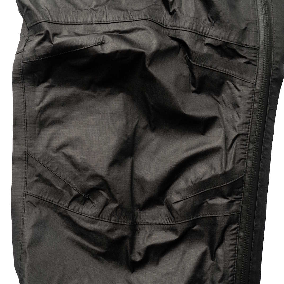 black highlander typhoon waterproof trousers with profiled knees