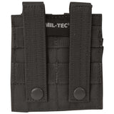 black mil tec double pistol ammo pouch with rear molle straps