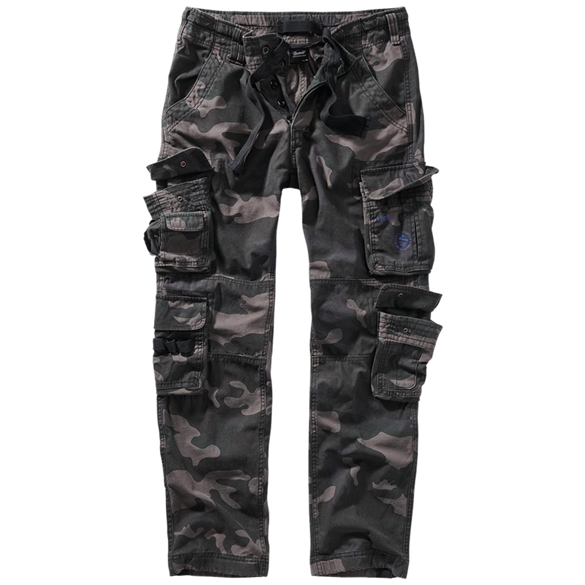 brandit pure slim fit cargo trousers dark camo