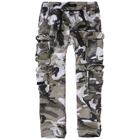 brandit pure slim fit trousers urban camo