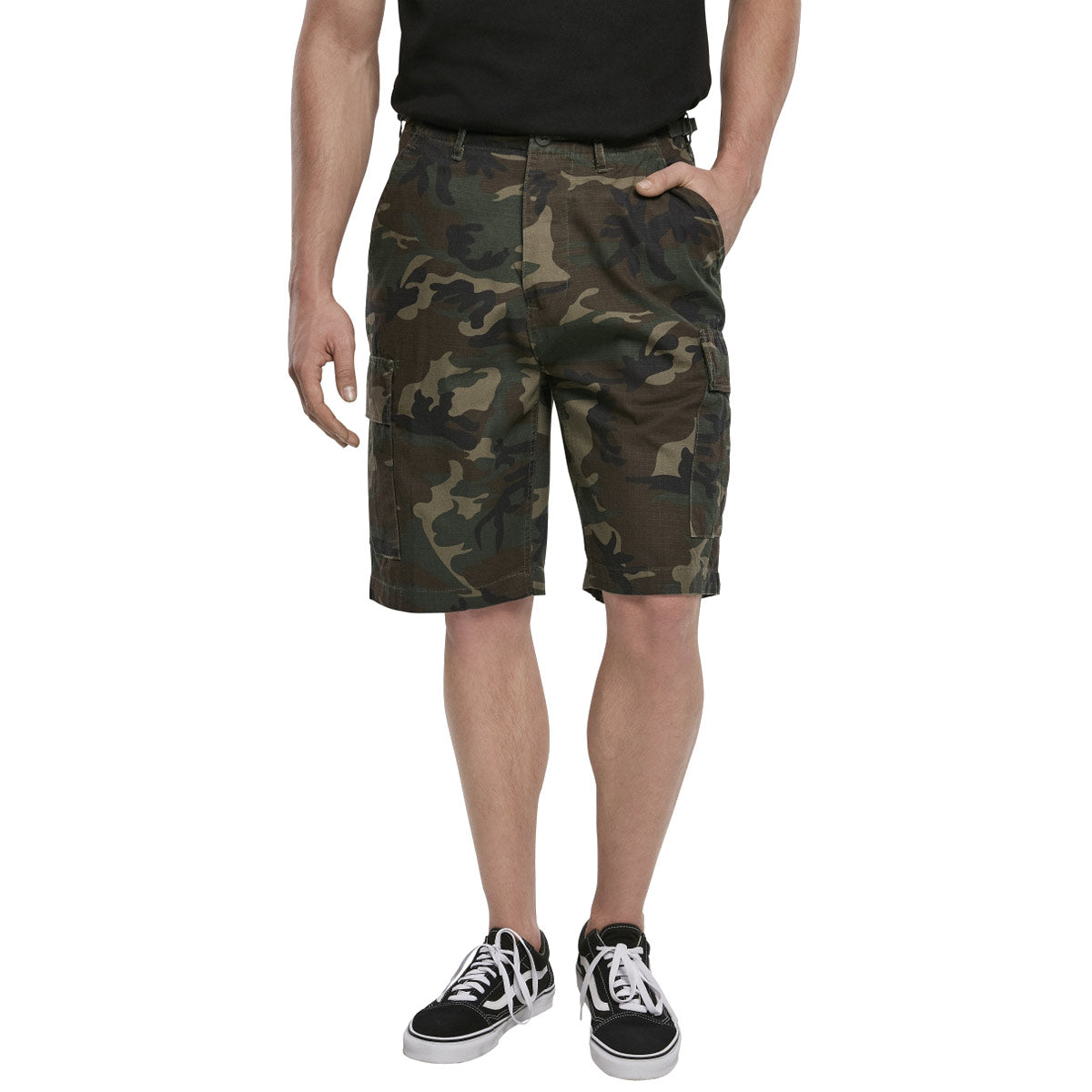 brandit bdu ripstop shorts woodland