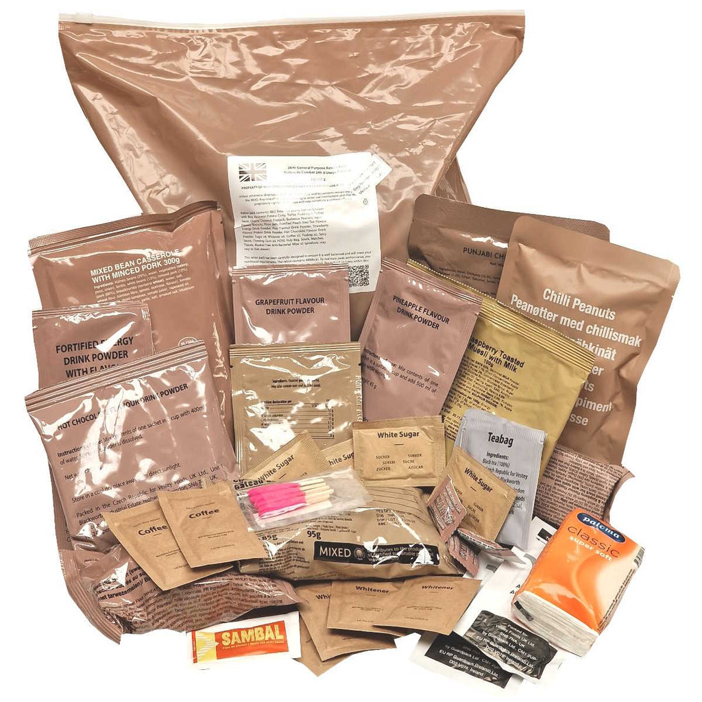 British Army 24H General Purpose Ration Pack - Menu 10 | Military Kit