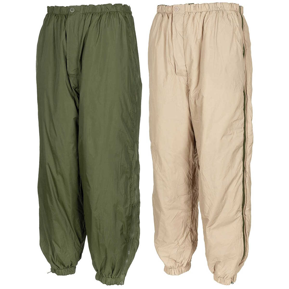 british army reversible thermal over trousers olive sand used