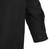 buttoned cuffs on helikon black covert m65 jacket