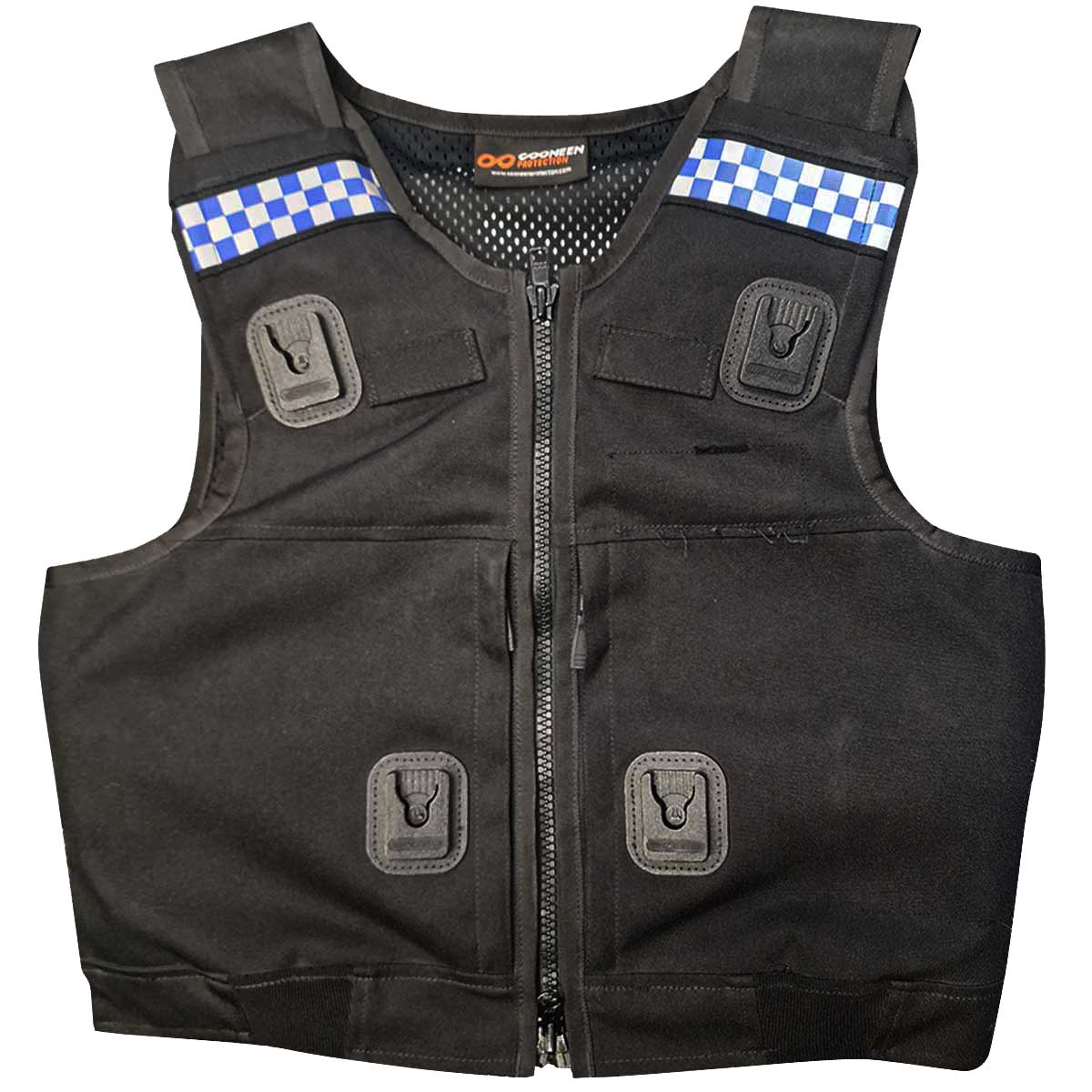 cooneen female stab vest bulletproof overt body armour black