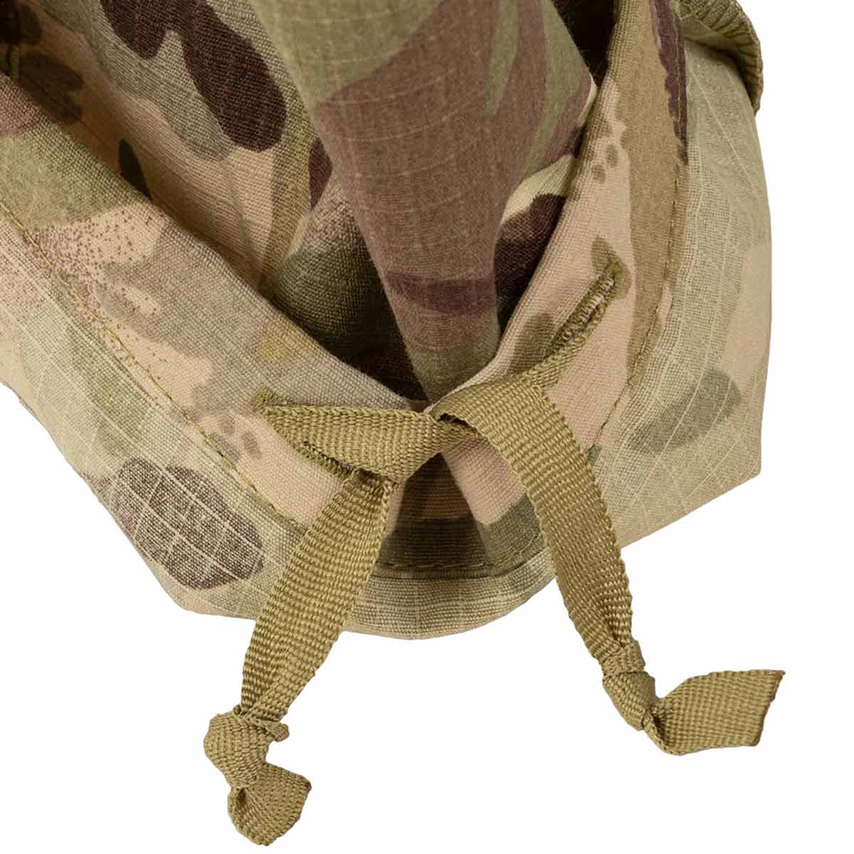 cuff ties on highlander elite hmtc camouflage trousers