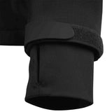 cuff with thumb hole of stoirm black tactical softshell jacket