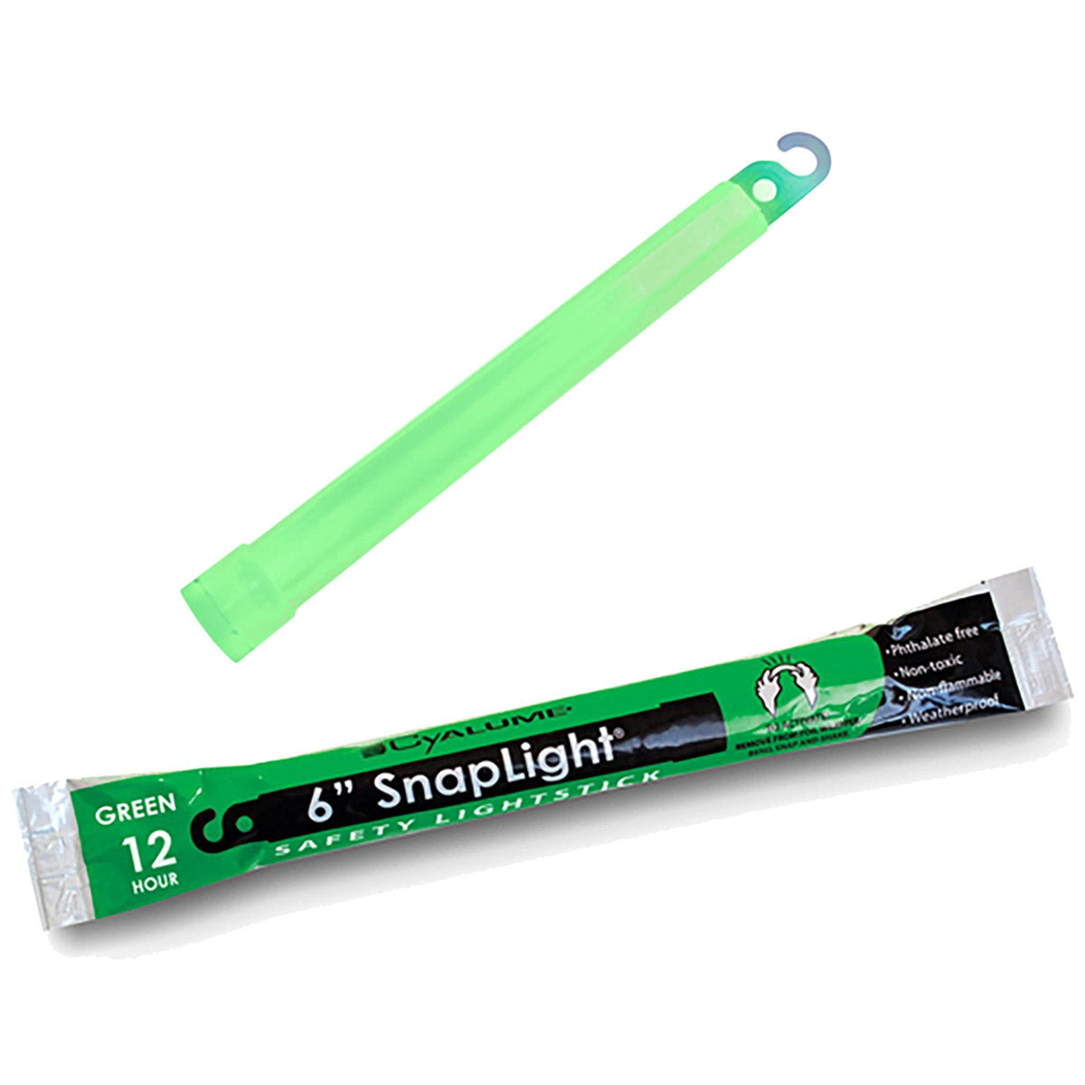 cyalume green snaplight lightstick 12 hour 6 inch