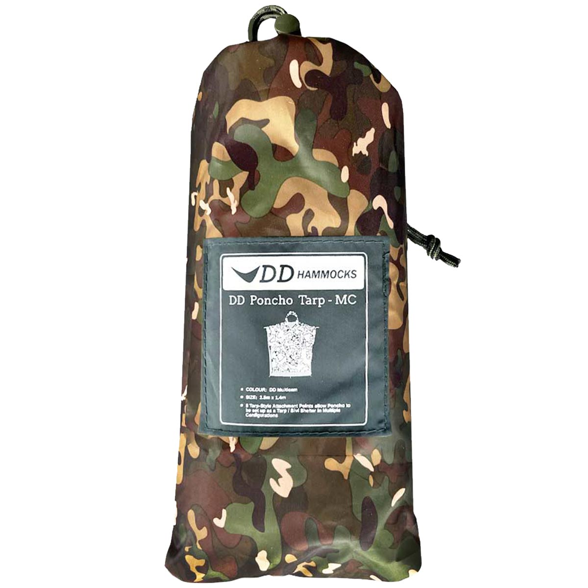 dd hammocks multicam poncho tarp stuff sack