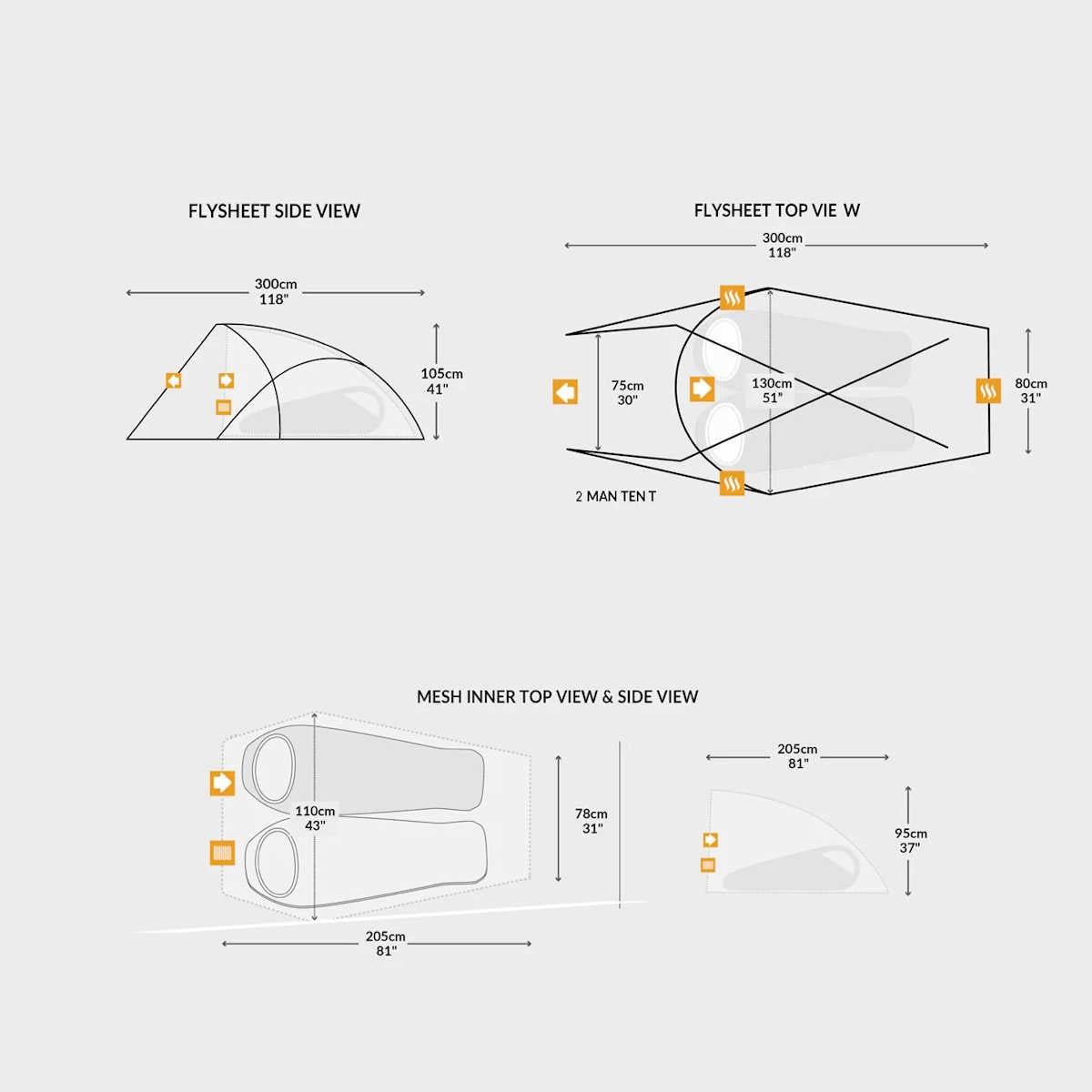 dimensions of scorpion 2 ix tent