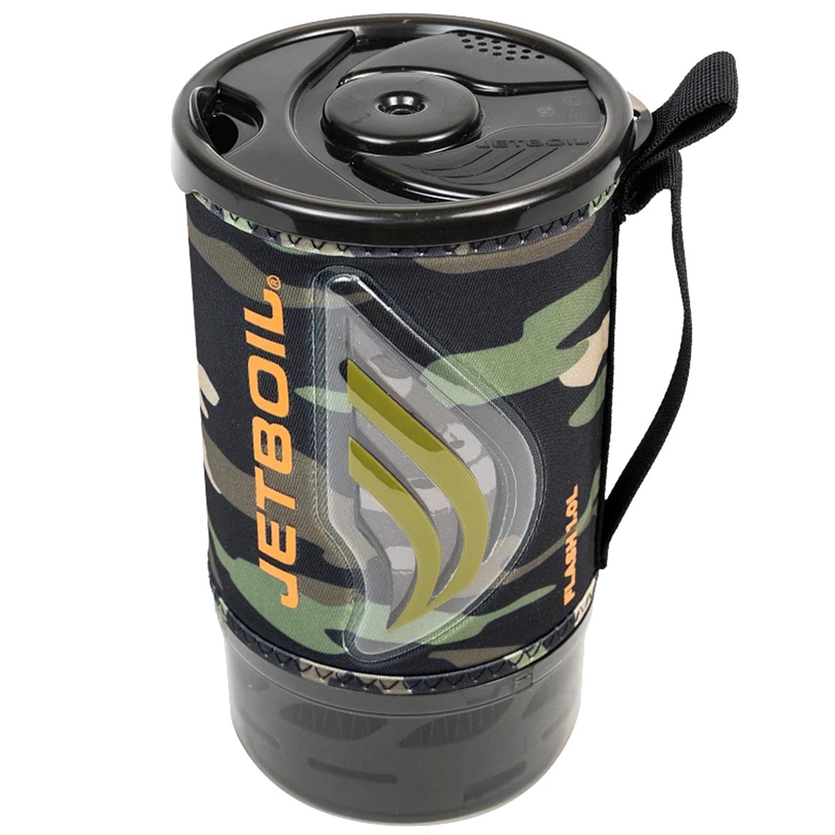 drink through lid of jetboil dark camo flash 1 litre fast boil system