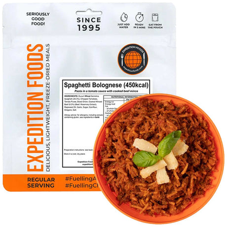 expedition foods spaghetti bolognese 450kcal