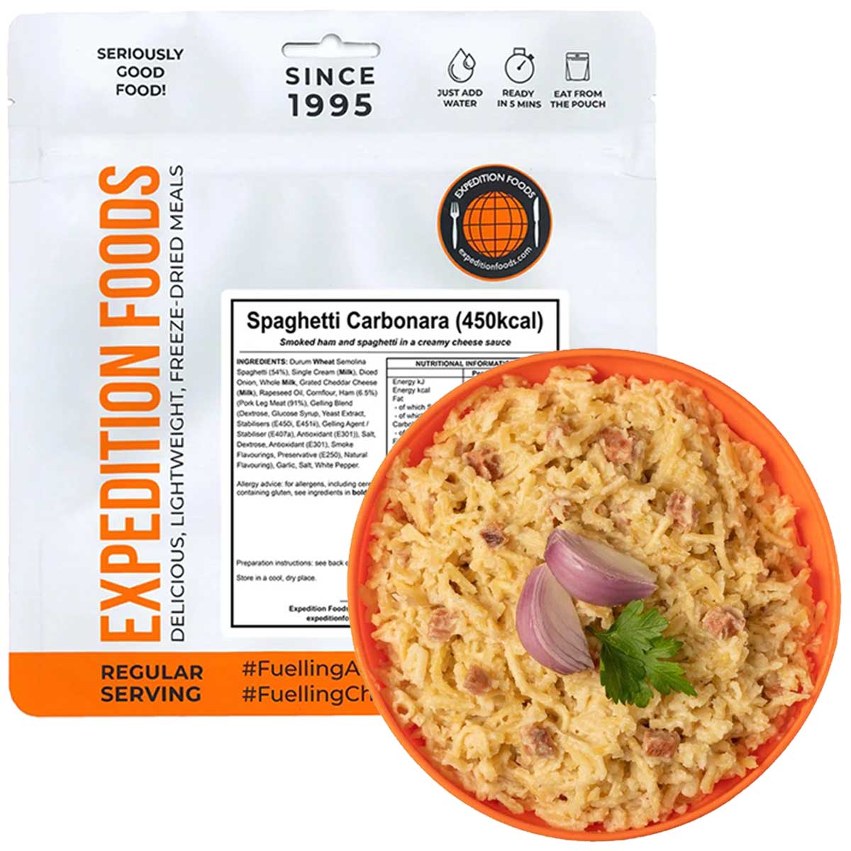 expedition foods spaghetti carbonara 450 kcal