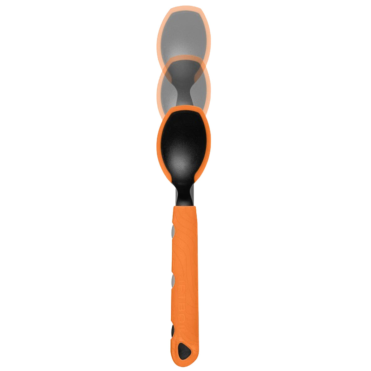 extendable black and orange jetboil trailspoon