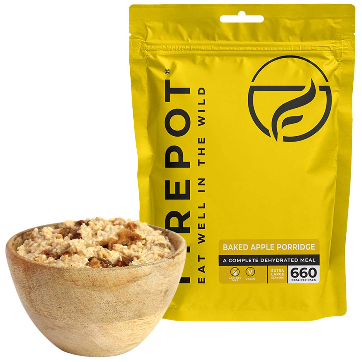 firepot food breakfast baked apple porridge breakfast xl