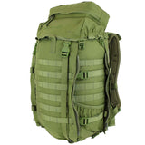 front and side molle panels of karrimor sf 45l olive predator patrol pack