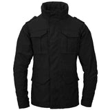 front of helikon covert m65 jacket black