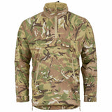 front of highlander halo tactical smock jacket hmtc camo hood down