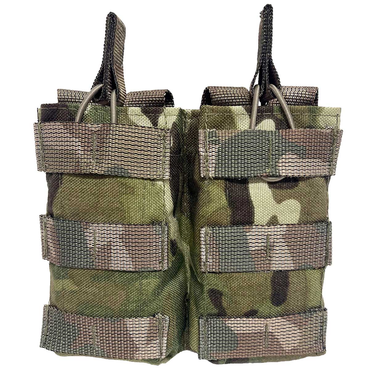 front of marauder open top double camo molle ammo mtp pouch