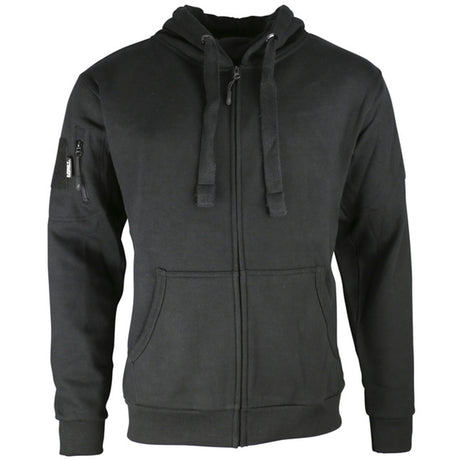 front view of black kombat spec ops hoodie