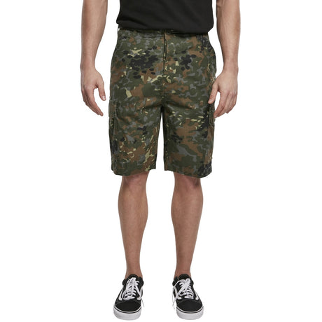 front view of brandit flecktarn bdu ripstop shorts