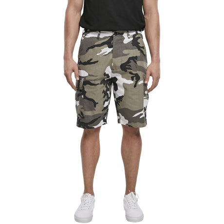 front view of brandit urban camo bdu ripstop shorts