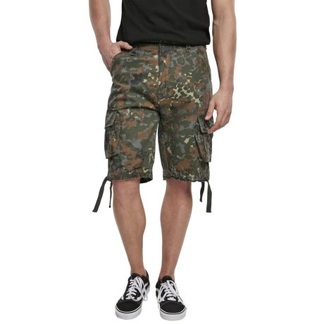 front view of brandit urban legend flecktarn shorts