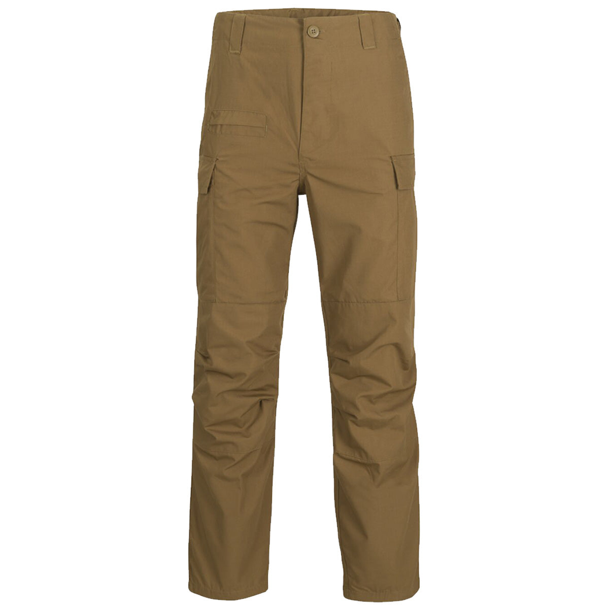 front view of coyote helikon bdu mk2 trousers