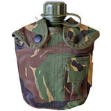 front view of dpm camo kombat water bottle