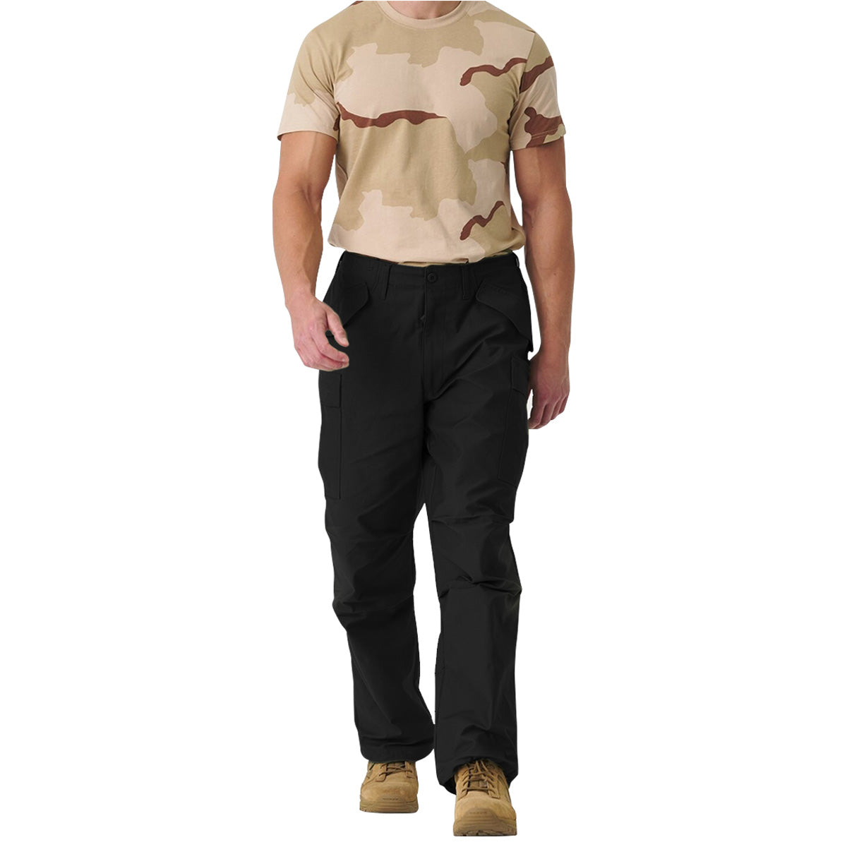 front view of helikon m65 trousers nyco sateen