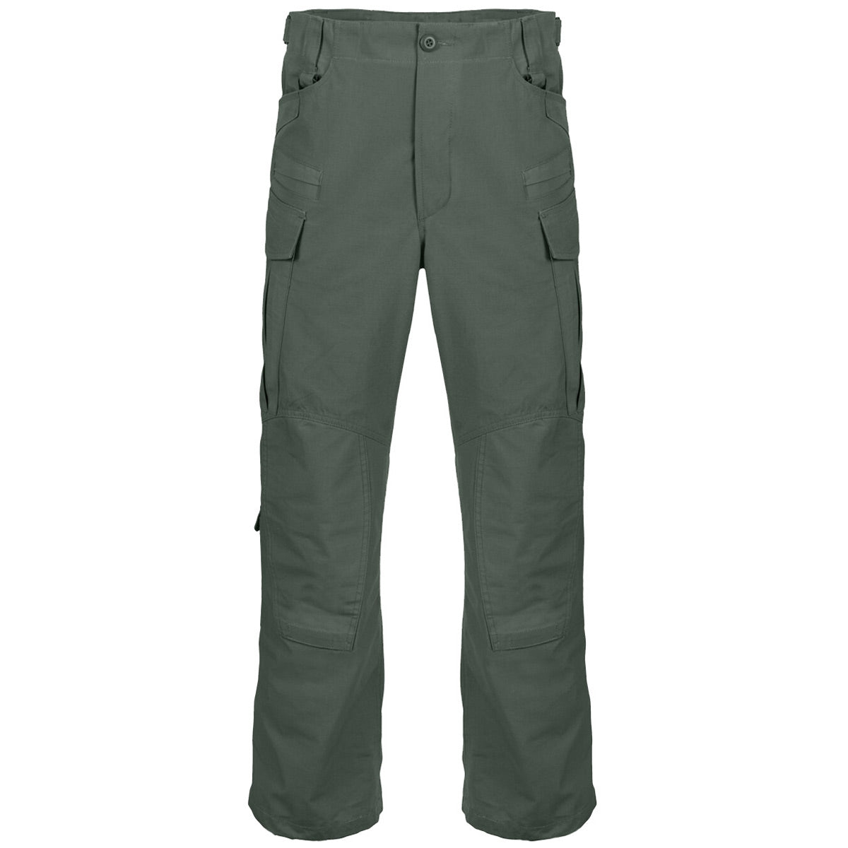 front view of helikon sfu next green trousers