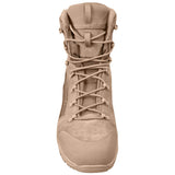 front view of lowa breacher s mid desert boot coyote op