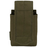 front view of viper green tactical grenade pouch