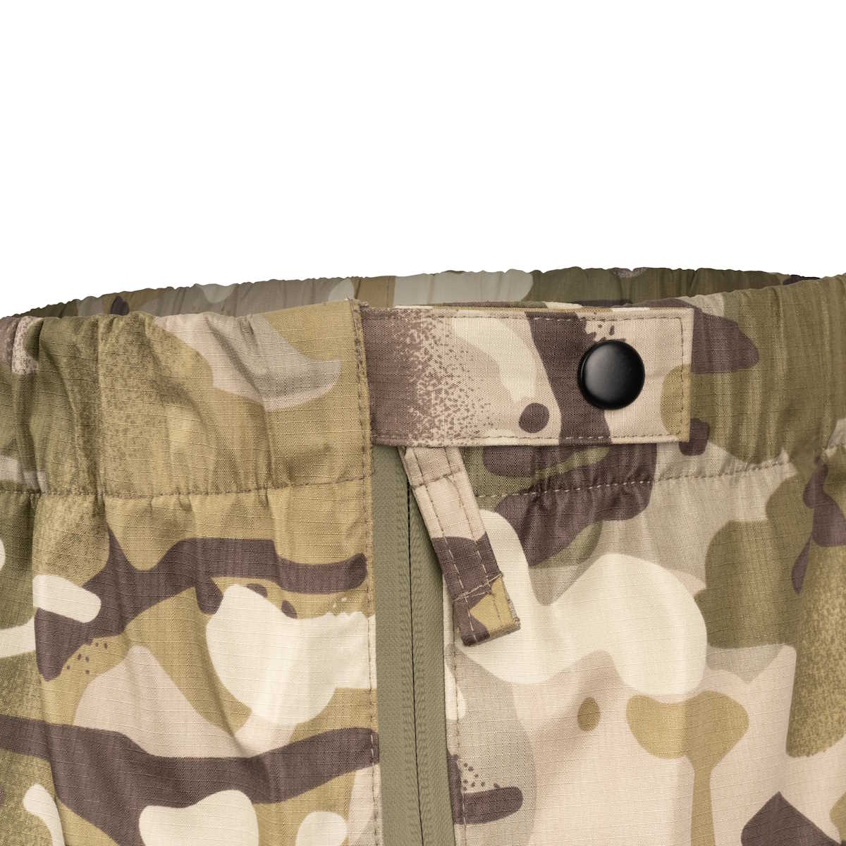 full leg zip on highlander typhoon waterproof camo trousers