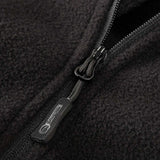 half length zip of snugpak black impact fleece shirt