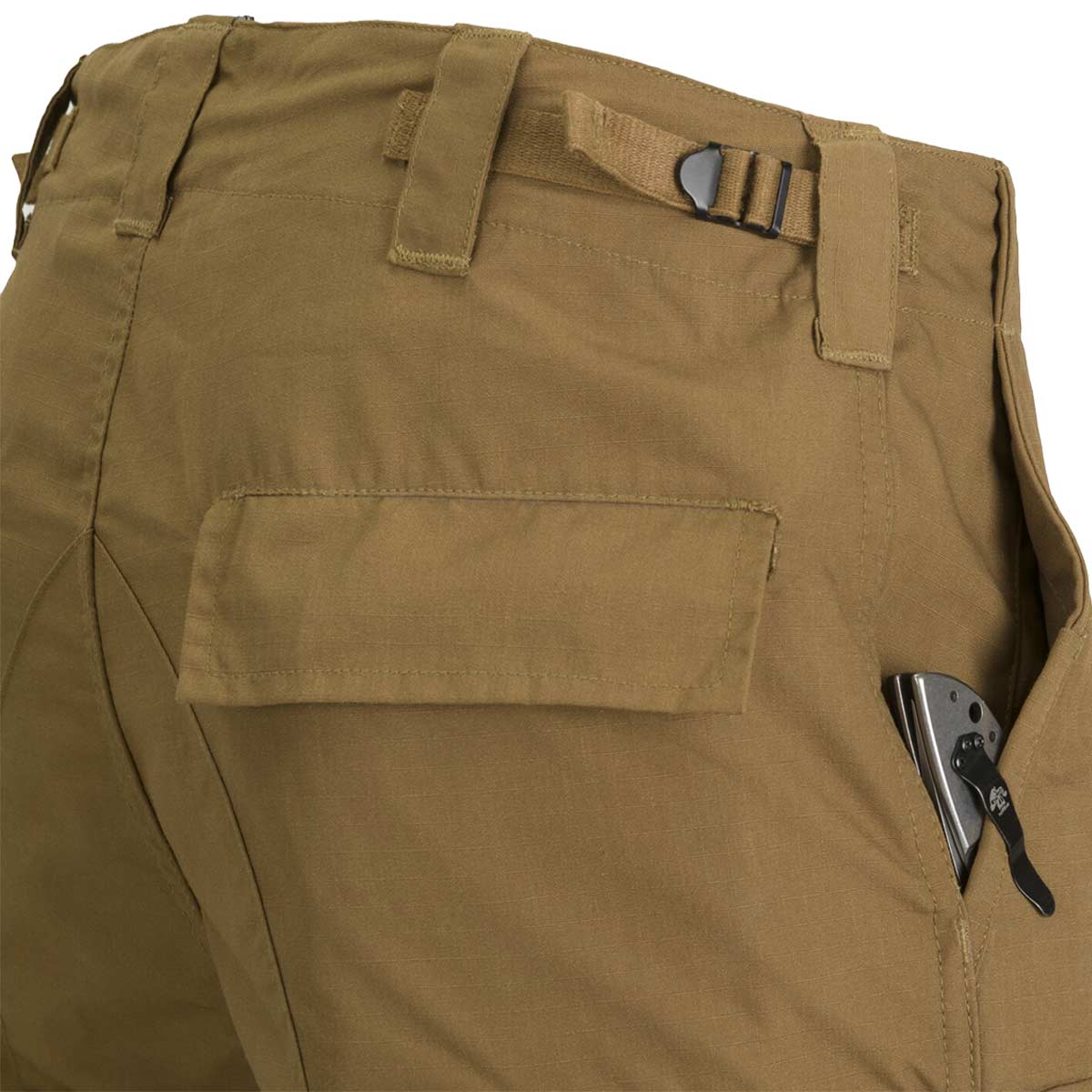 helikon bdu mk2 coyote trousers with waist adjuster