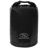 highlander 16 litre waterproof black pvc dry bag