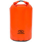 highlander 44 litre waterproof orange pvc dry bag