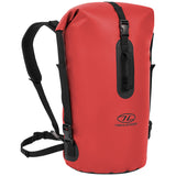 highlander troon waterproof drybag duffel 45l red