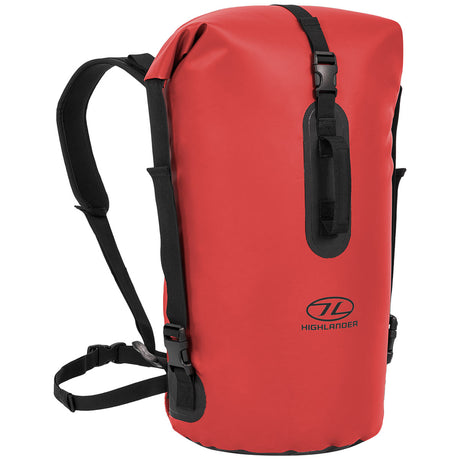 highlander troon waterproof drybag duffel 45l red