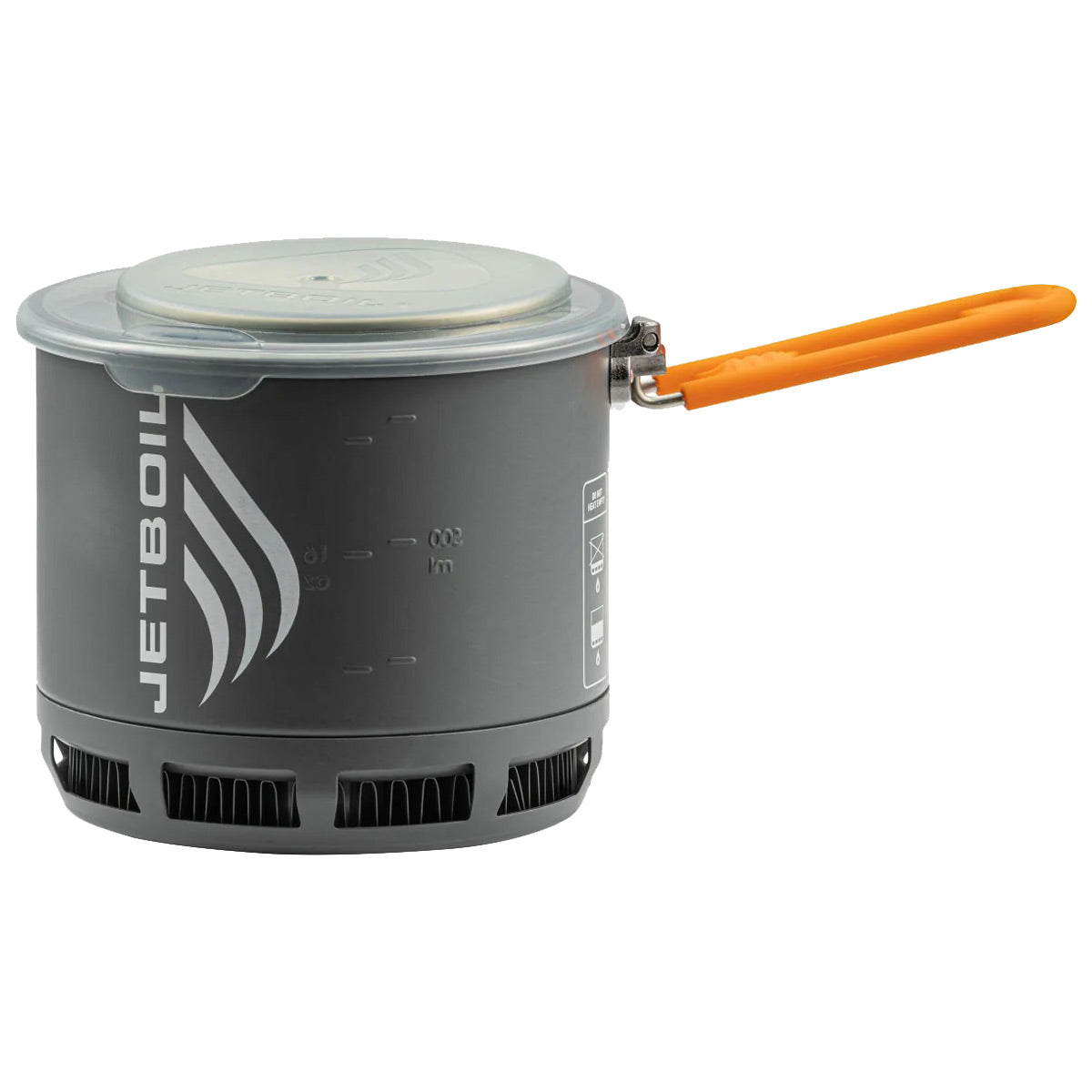 jetboil stash cook pot with lid and attached pour handle