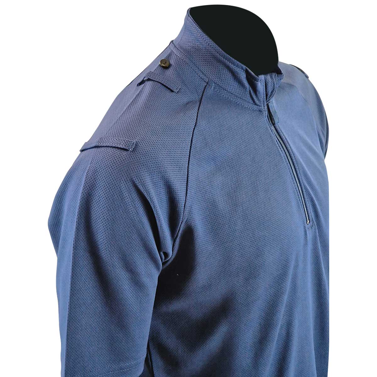 loop epaulette on blue pcso ss shirt