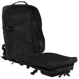 main compartment brandit black us cooper lasercut rucksack large