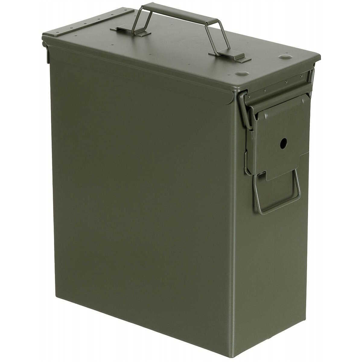 mfh us ammo box cal 50 large metal od green