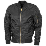 mfh us ma1 airforce flight jacket black