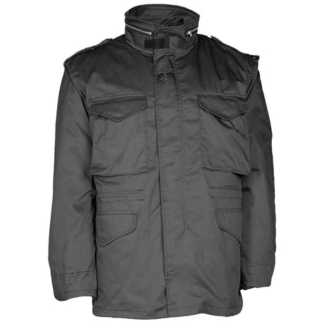 mil tec classic m65 field jacket with liner black