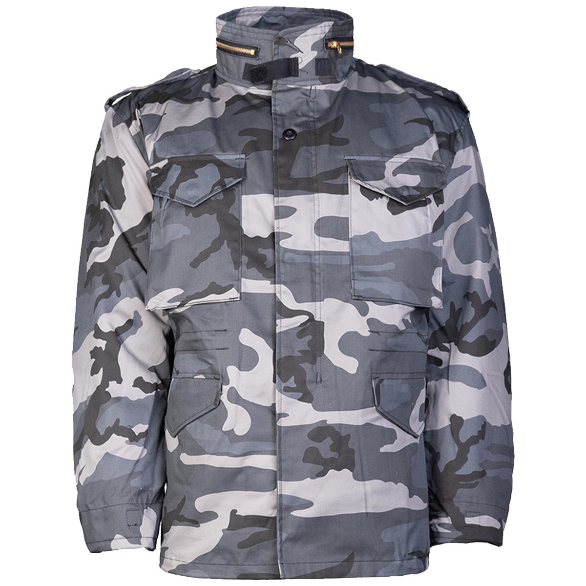 mil tec classic m65 field jacket with liner dark camo