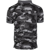 mil tec short sleeve polo shirt urban camo rear